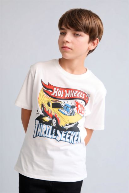 Boy Hot Wheels Oversize Crew Neck T-Shirt