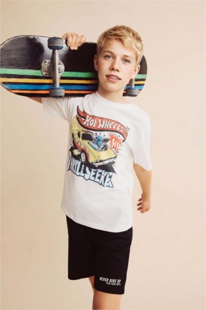 Boy Hot Wheels Oversize Crew Neck T-Shirt