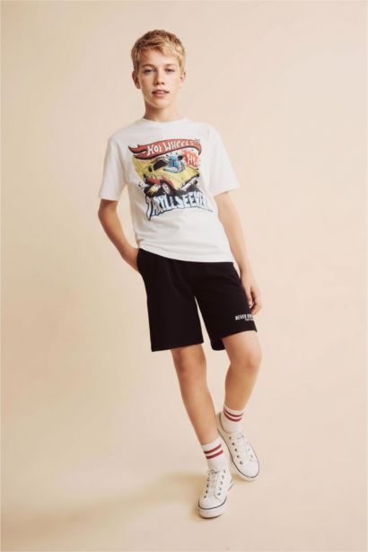 Boy Hot Wheels Oversize Crew Neck T-Shirt