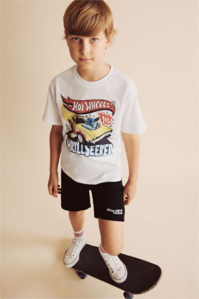 Boy Hot Wheels Oversize Crew Neck T-Shirt