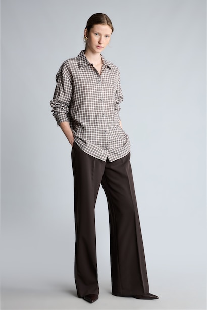 Regular Fit Flannel Long Sleeve Shirt