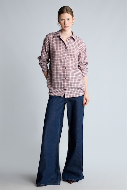 Regular Fit Flannel Long Sleeve Shirt
