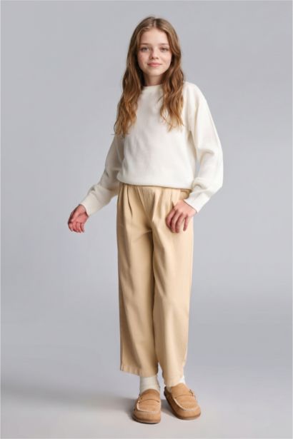 Girl Regular Fit Crew Neck Pullover