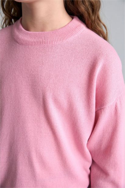 Girl Regular Fit Crew Neck Pullover