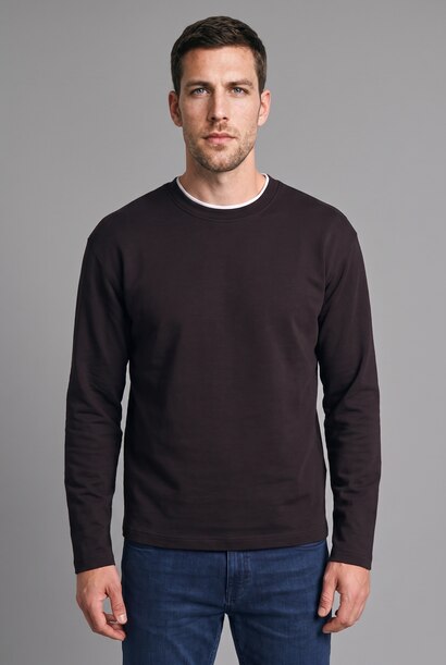 100% Cotton Regular Fit Contrast Detail Basic T-Shirt
