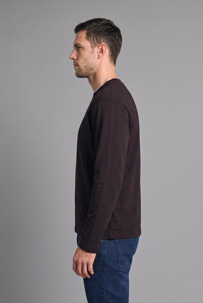 100% Cotton Regular Fit Contrast Detail Basic T-Shirt