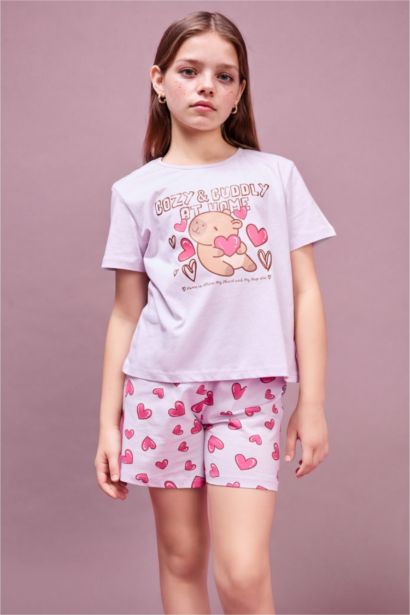 Regular Fıt 2'li Pijama Takımı Kız Çocuk