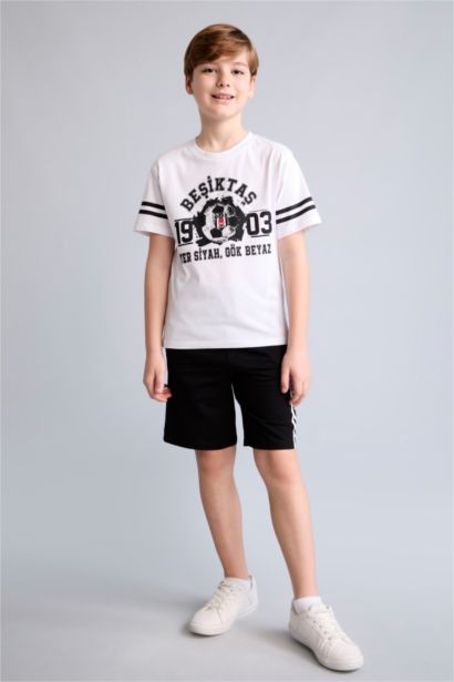 Oversize Fit Elastic Band Shorts