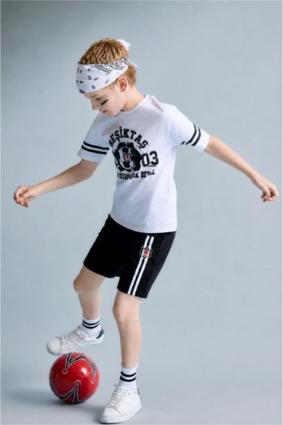 Beşiktaş Oversize Şort Erkek Çocuk