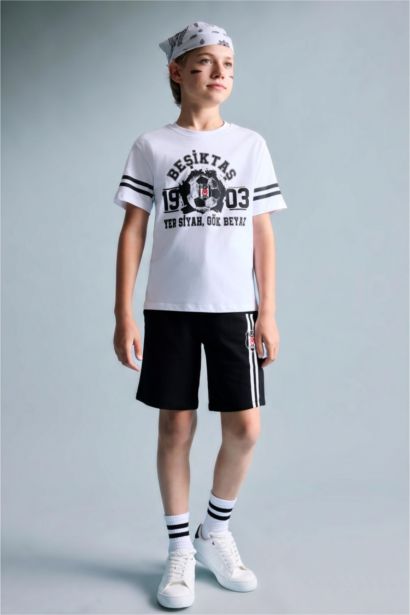 Beşiktaş Oversize Şort Erkek Çocuk