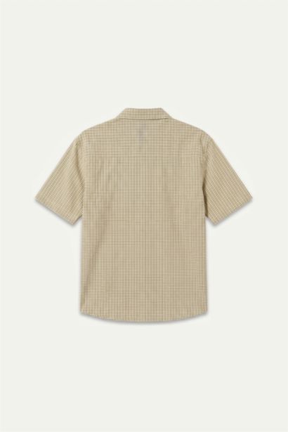 Relaxed Fit Kısa Kollu Kareli Gömlek