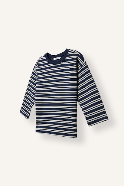 Baby Boy Regular Fit Crew Neck Striped 2 Piece T-Shirts