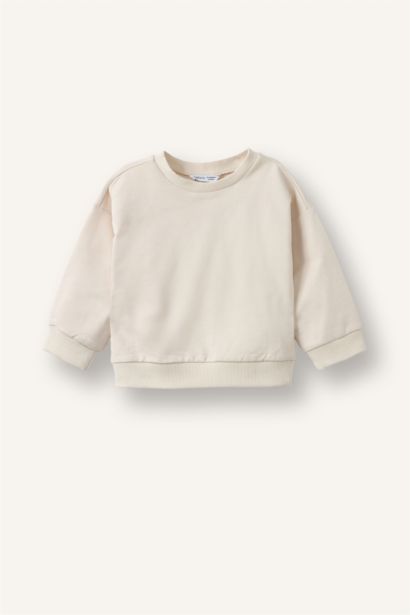 %100 Pamuk Regular Fit 2'Li Sweatshirt Set Erkek Bebek