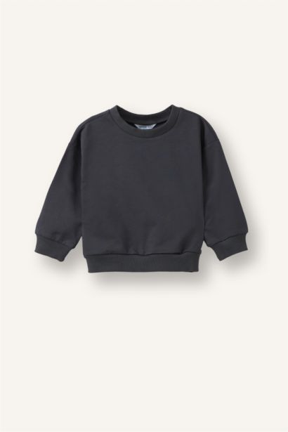 %100 Pamuk Regular Fit 2'Li Sweatshirt Set Erkek Bebek