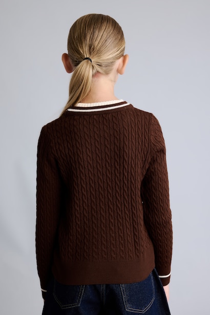 Girl Regular Fit Crew Neck Pullover
