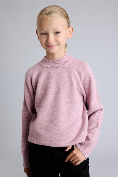 Girl Regular Fit Crew Neck Pullover