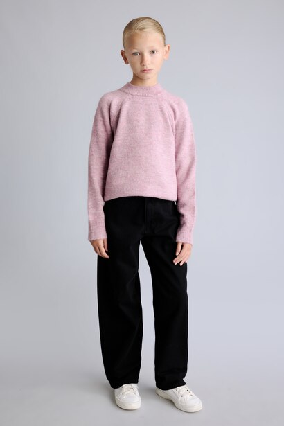 Girl Regular Fit Crew Neck Pullover