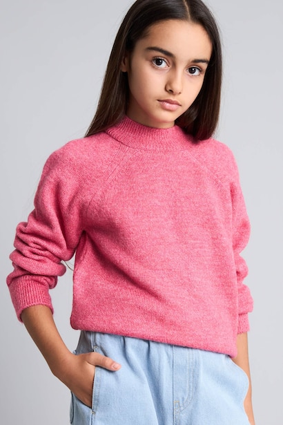 Girl Regular Fit Crew Neck Pullover