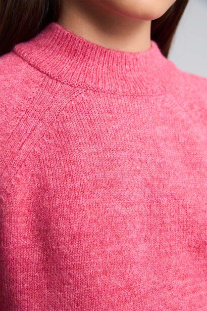 Girl Regular Fit Crew Neck Pullover