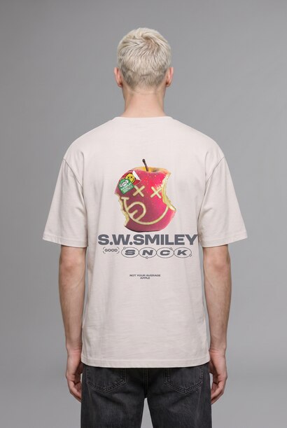 SmileyWorld Boxy Fit Baskılı Tişört