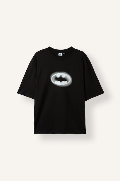 Boxy Fit Batman Print Short Sleeve T-Shirt