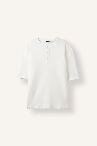%100 Pamuklu Boxy Fit Tişört