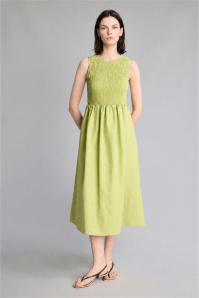 Kolsuz Cotton Midi Elbise