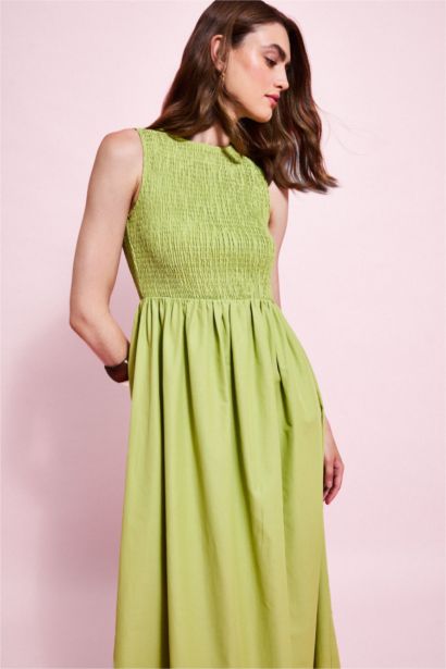 Kolsuz Cotton Midi Elbise
