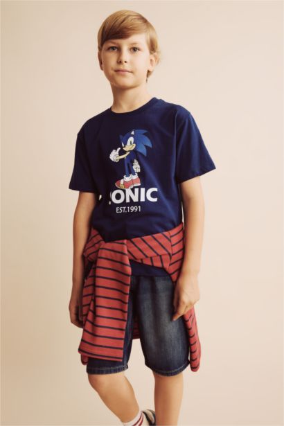 Boy Sonic The Hedgehog Licensed New Regular Fit T-Shirt