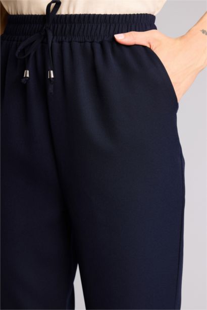 Slım Fıt Yüksek Bel Jogger Paça Pantolon