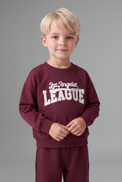 2 piece Regular Fit Slogan Set