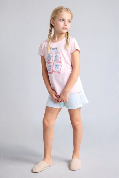 2 piece Relax Fit Lilo & Stitch Licensed Knitted Pyjamas