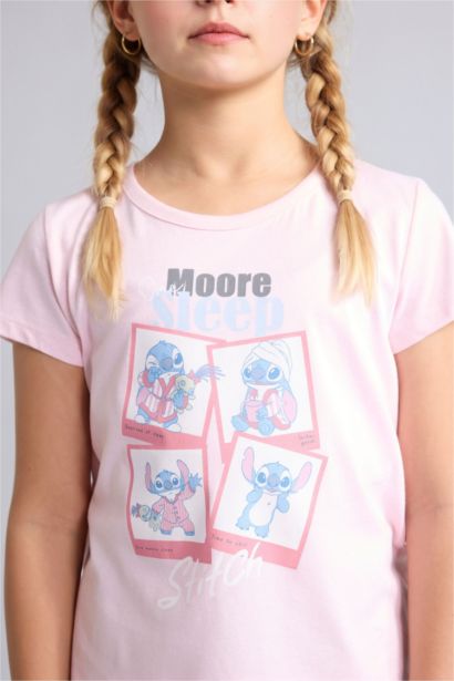 2 piece Relax Fit Lilo & Stitch Licensed Knitted Pyjamas