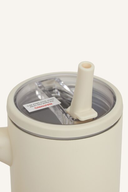 Pipetli Kulplu Unisex Kupa Bardak