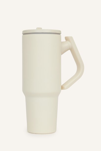 Pipetli Kulplu Unisex Kupa Bardak