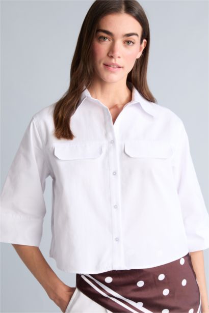 Overshırt Fıt Kısa Kollu Gömlek