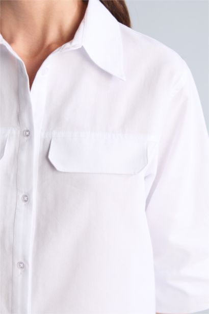 Overshırt Fıt Kısa Kollu Gömlek