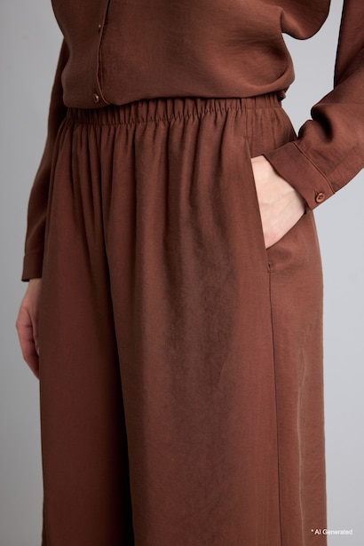 Wide Leg Modal Pantolon