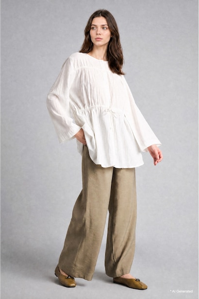 Wide Leg Modal Pantolon