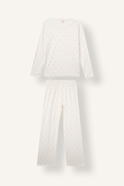 Regular Fit Bisiklet Yaka Pijama Takımı