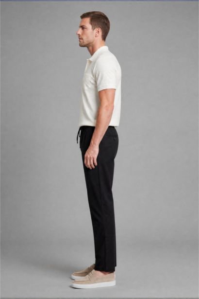 Keten Karışımlı Regular Fit Pantolon