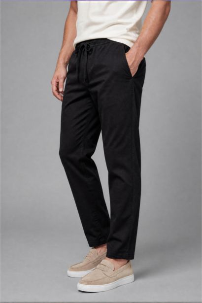 Keten Karışımlı Regular Fit Pantolon