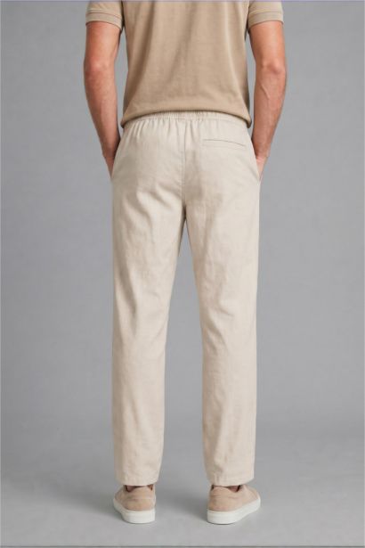 Keten Karışımlı Regular Fit Pantolon