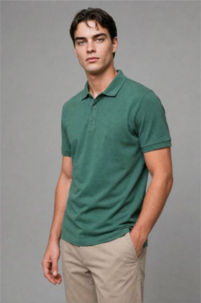 Regular Fit Short Sleeve Polo T-Shirt