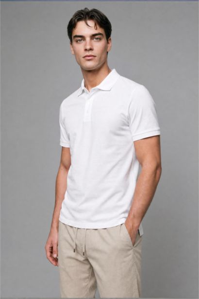 Regular Fit Short Sleeve Polo T-Shirt