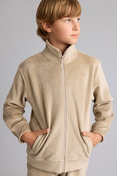 Regular Fit High Neck Cardigan