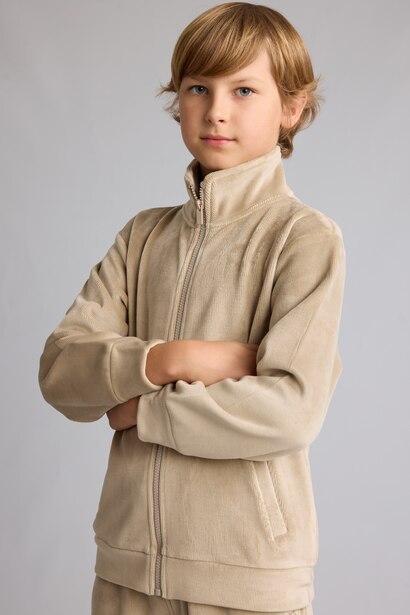 Regular Fit High Neck Cardigan