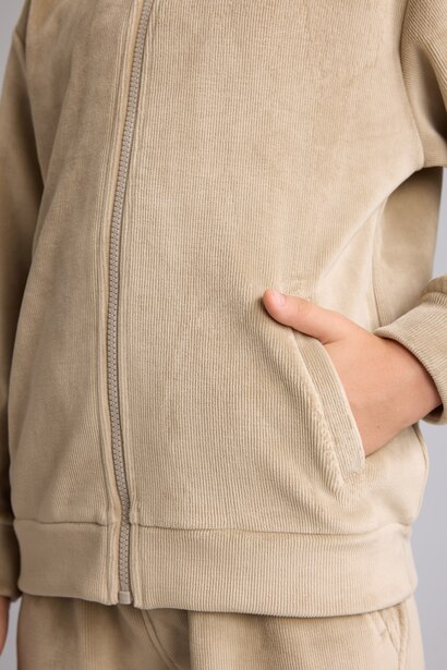 Regular Fit High Neck Cardigan