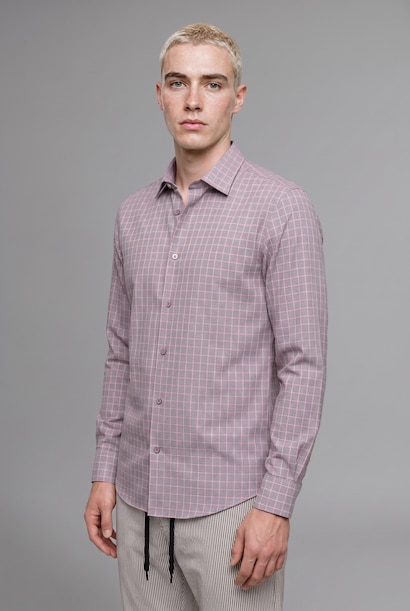 Boxy Fit Cotton Long Sleeve Shirt