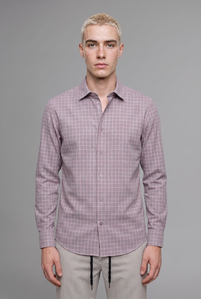 Boxy Fit Cotton Long Sleeve Shirt